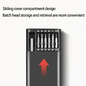 Набір прецизійних викруток 24 в 1 з 24 бітами S2 25 предметів для електроніки та окулярів synthetic.ua - Фото 1