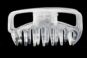 Заколка для волос большая с открытыми сторонами WeLoveBeads, около 10 см, белая synthetic.ua - Фото 1