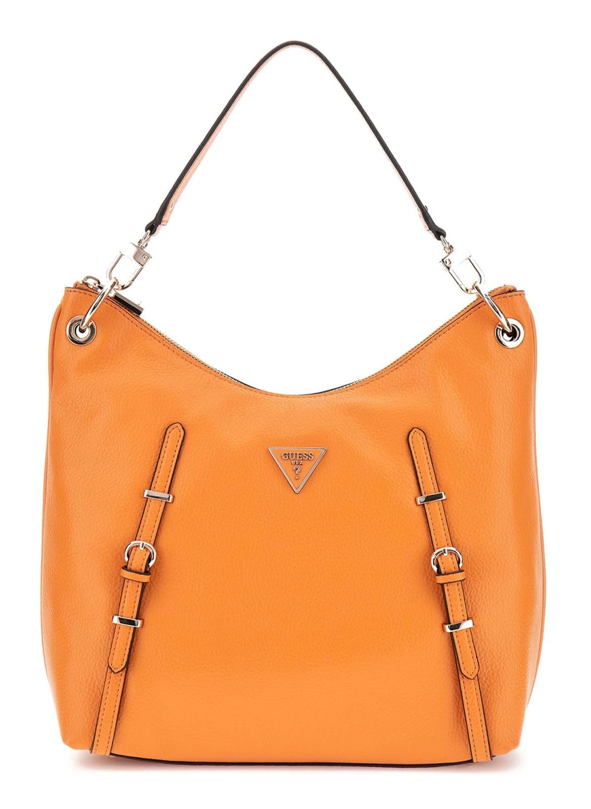 Сумка через плече GUESS Levia Large Hobo Tangerine, фото №1