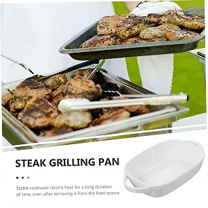 Форма для запікання SOLUSTRE керамічна прямокутна жаростійка з подвійними ручками synthetic.ua - Фото 1