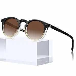 Солнцезащитные очки Женские Ретро CARFIA Круглые Поляризованные Высокого Качества со 100% UV Защитой - Фото 1