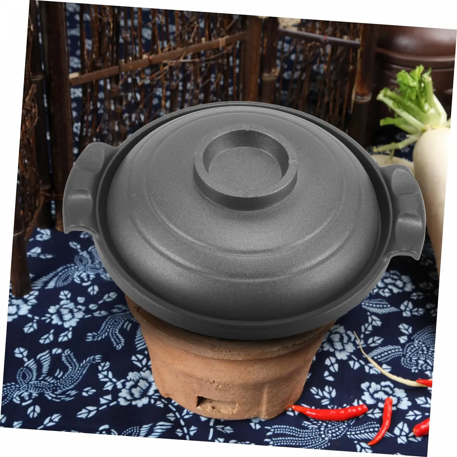 Кастрюля VICASKY Керамическая Многофункциональная С двойными ручками Антипригарная, фото №5