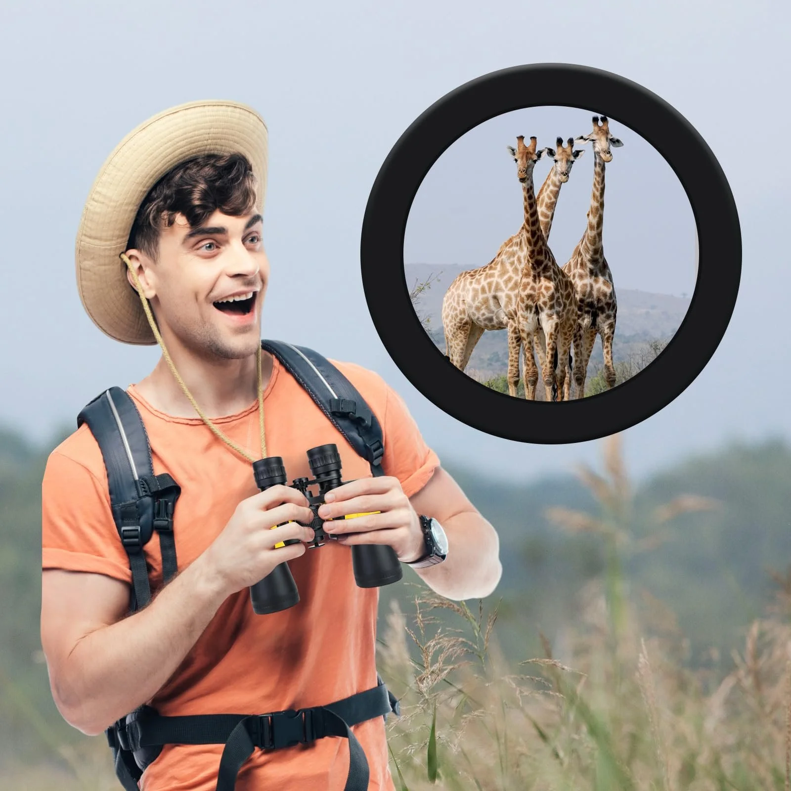 Бінокль 20x50 Professional HD BAK4 FMC Porro Prism, фото №6