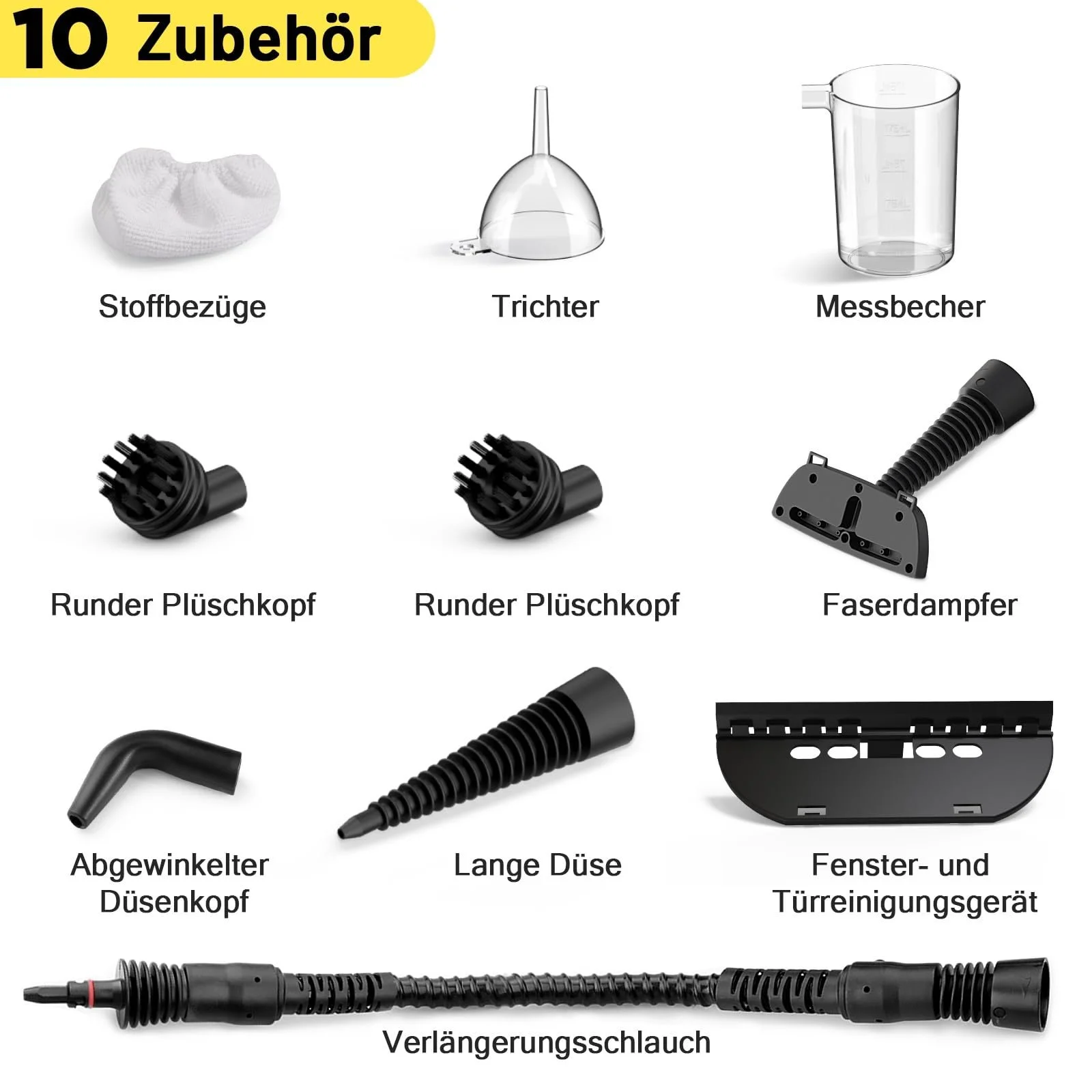 Ручний пароочисник AKPIAN універсальний з 10 аксесуарами та захисним замком head, фото №5 Ручний пароочисник AKPIAN універсальний з 10 аксесуарами та захисним замком head, фото №5