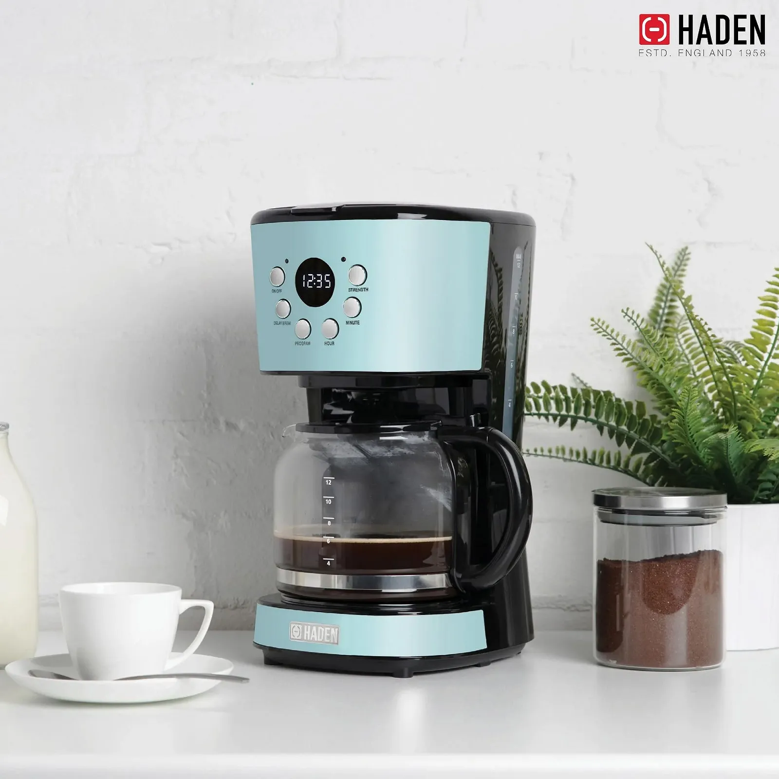 Кофеварка HADEN Heritage 1,8 л Бирюзовая, фото №5