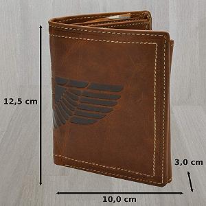 Кожаный кошелек с RFID защитой Flevado Brown, коричневый, Modern synthetic.ua - Фото 1