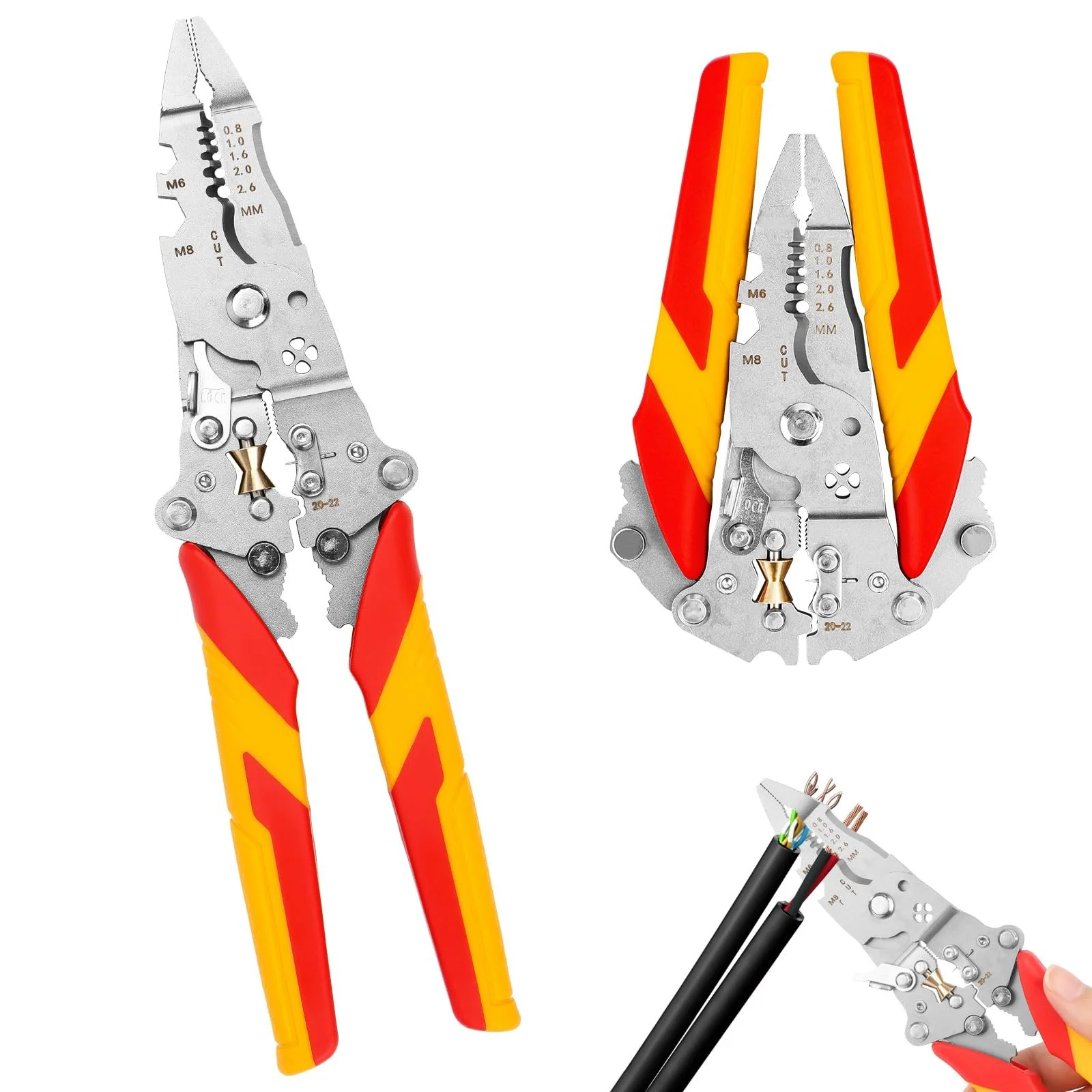 Плоскогубці багатофункціональні 12-в-1 із функцією вимірювання струму та тестером напруги, фото №1