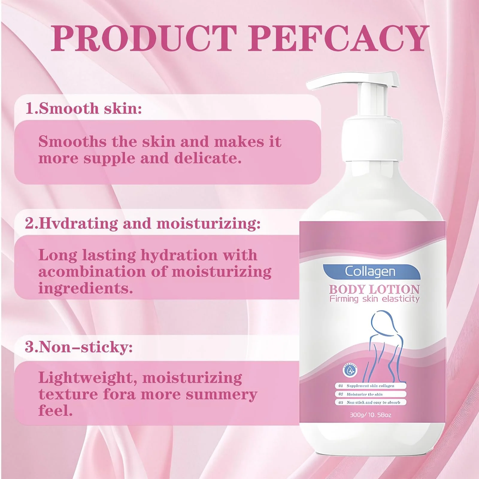 Лосьйон для тіла Collagen K6rperlotion, Інтенсивне відновлення для сухої шкіри, Забезпечує тривале зволоження, фото №2