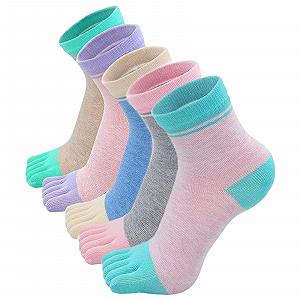 Носки с пятью пальцами flintronic Хлопок Женские для спорта, бега, отдыха - Фото 1
