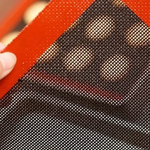 Коврик для випічки Перфорований силіконовий зі скловолокном термостійкий 30x40 см 2 шт. synthetic.ua - Фото 1