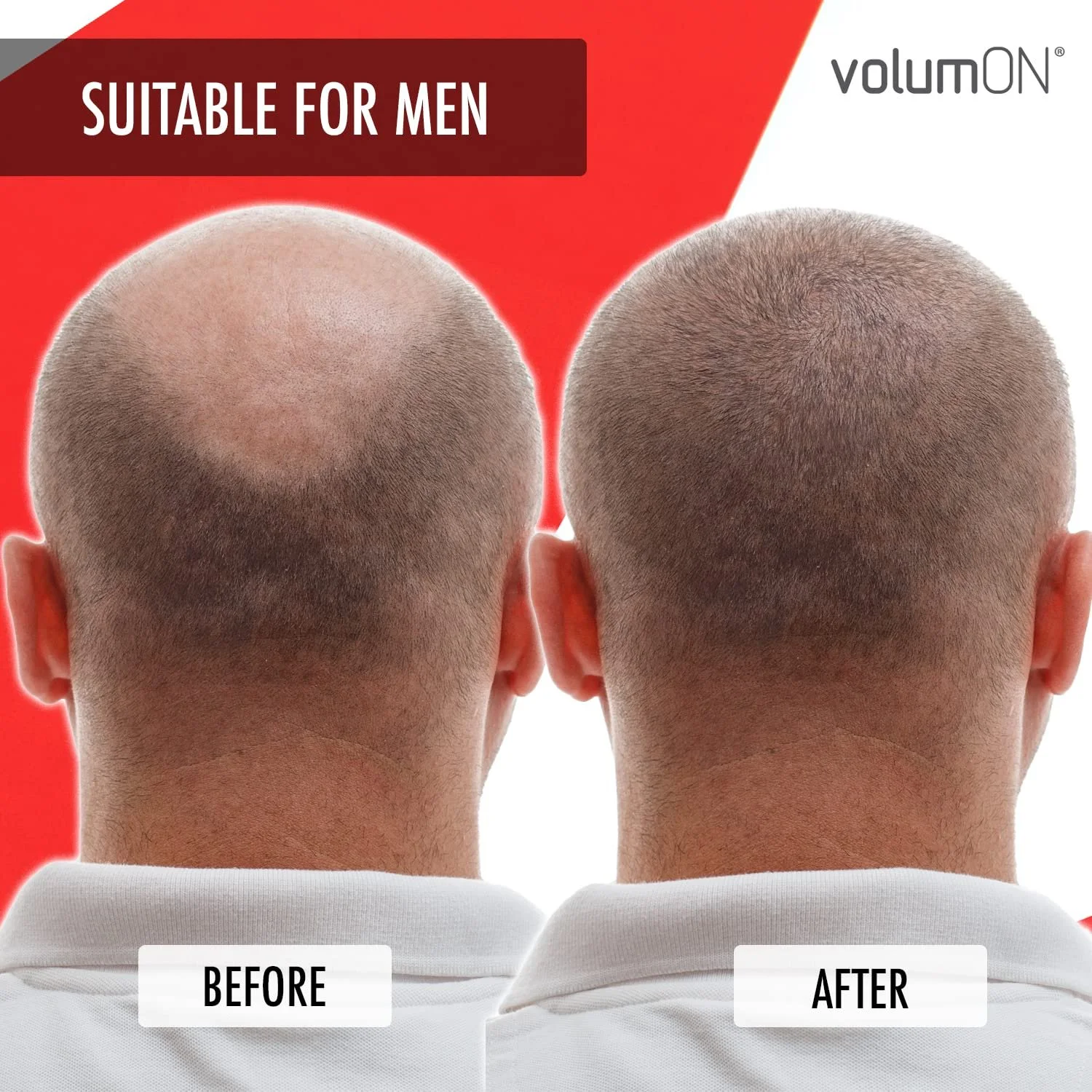 Волокна для волосся VOLUMON Keratin, 28 г x2, Світло-коричневий, фото №8