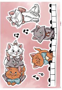 Наклейка на стену Komar Disney Коты-аристократы 14106h 50 x 70 см 7 шт. synthetic.ua - Фото 1