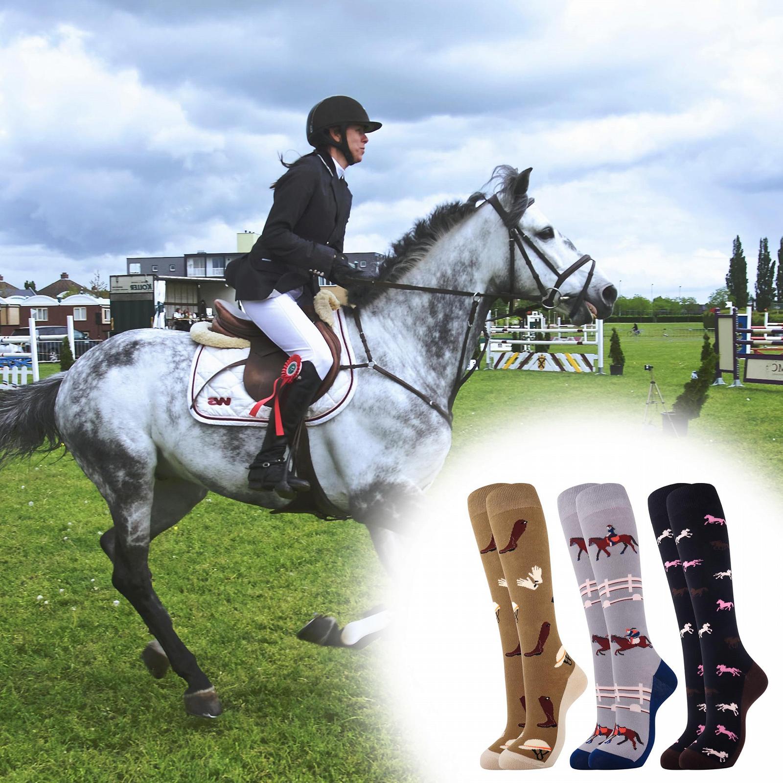 Гольфы Belloxis 39-42 Женские Конные Гольфы Подарок для Девочек Любителей Лошадей Гольфы до Колена Женские 39-42 Хлопок, фото №6