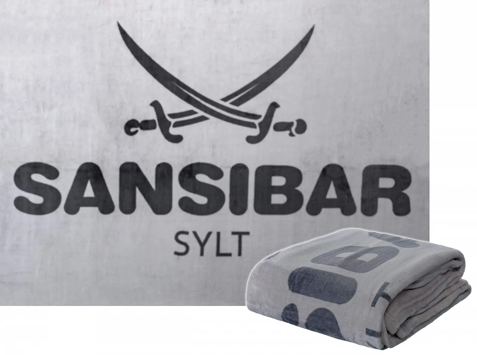 Покрывало Микрофибра Sansibar Sylt 150 x 200 см Серебряный, фото №1