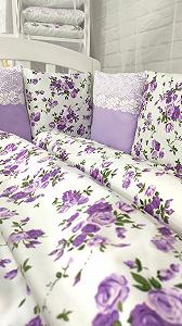 Комплект постільного для дитячого ліжечка Прованс фіолетовий (Т00073) synthetic.ua - Фото 1