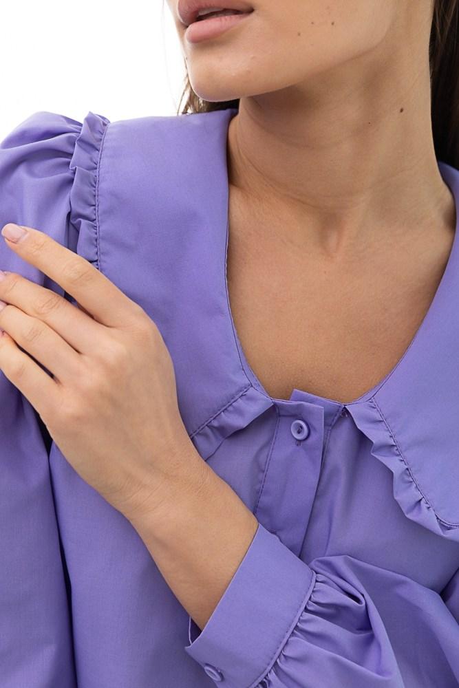 Блуза женская укороченная с объемными рукавами сиреневая Modna KAZKA MKAR69007-3 44, фото №5 Блуза женская укороченная с объемными рукавами сиреневая Modna KAZKA MKAR69007-3 44, фото №5