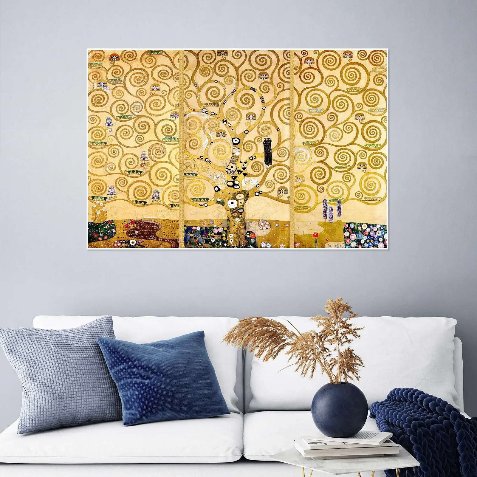 Постер Gustav Klimt The Tree of Life 120 x 80 см Yellow, фото №6
