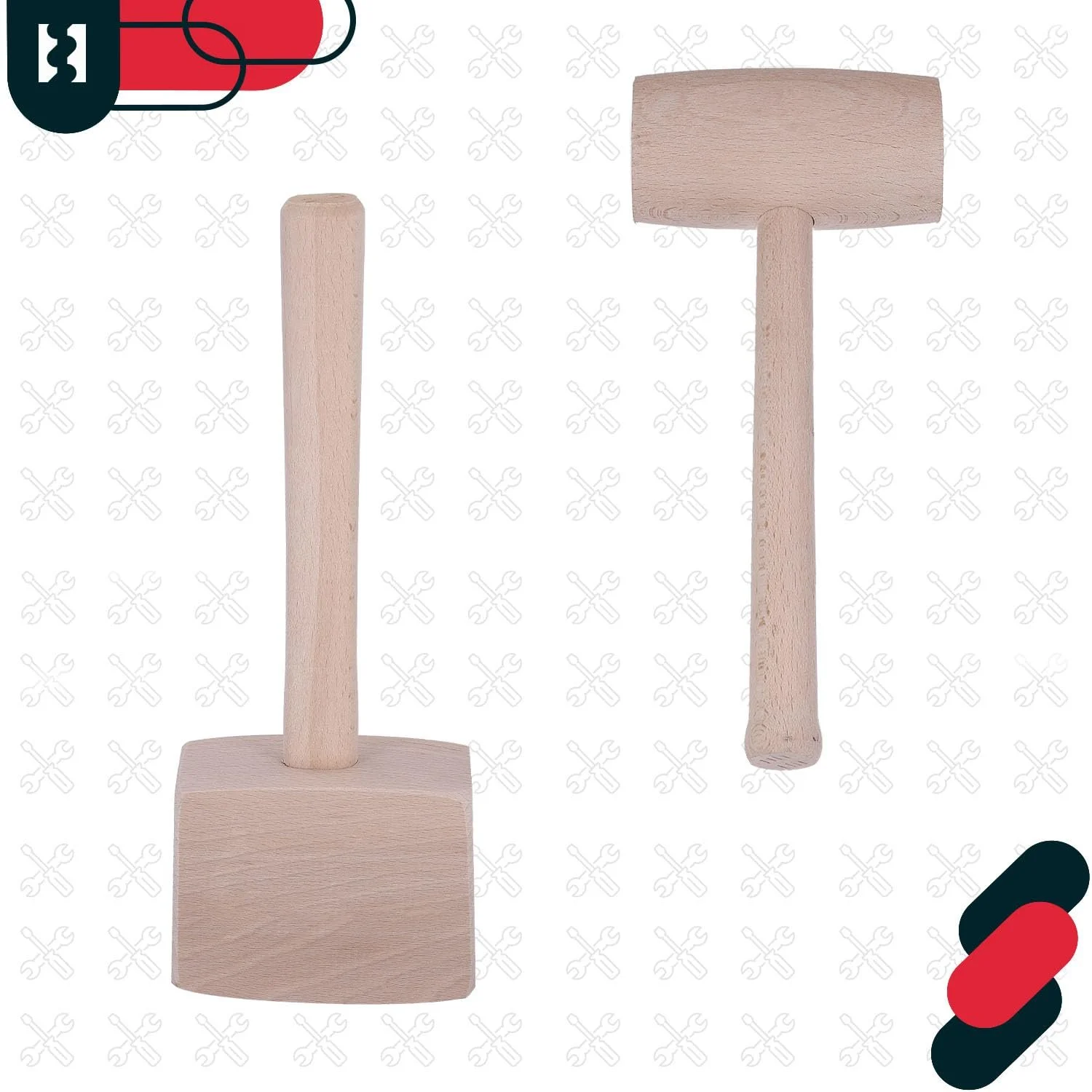 Киянка плотницкая KOTARBAU из бука прямоугольная, фото №7 Киянка плотницкая KOTARBAU из бука прямоугольная, фото №7