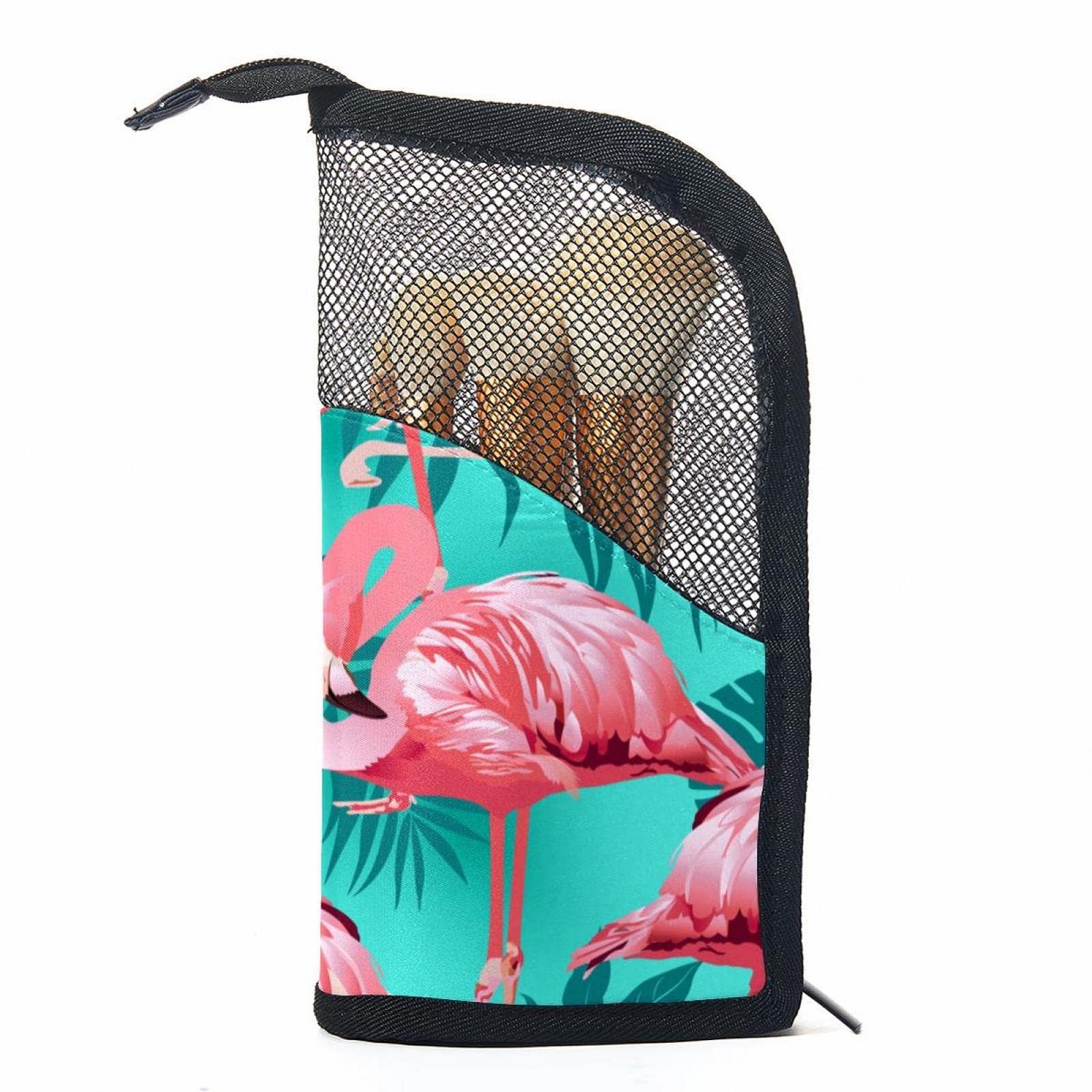 Набор кистей для макияжа с чехлом-органайзером Flamingo, 12 шт., фото №1