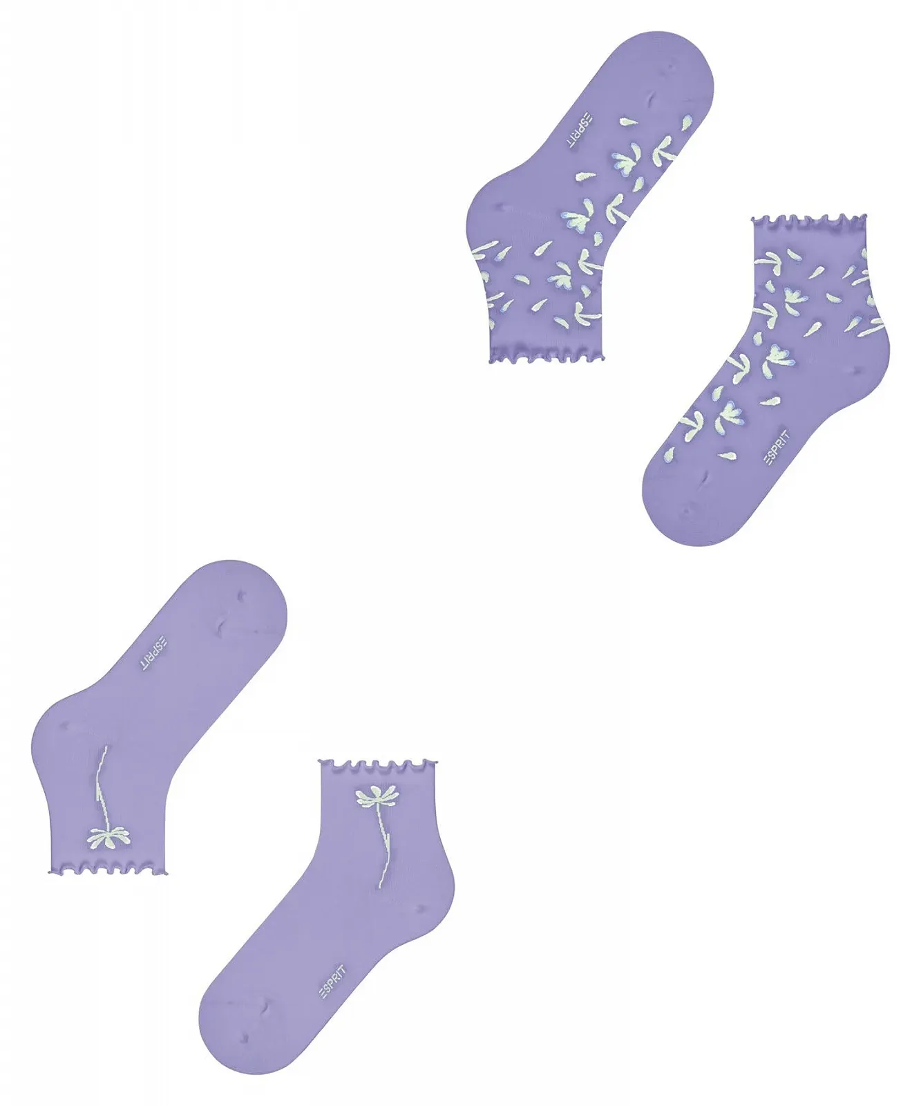 Шкарпетки-кросівки ESPRIT Blossom, 2 пари, фото №5