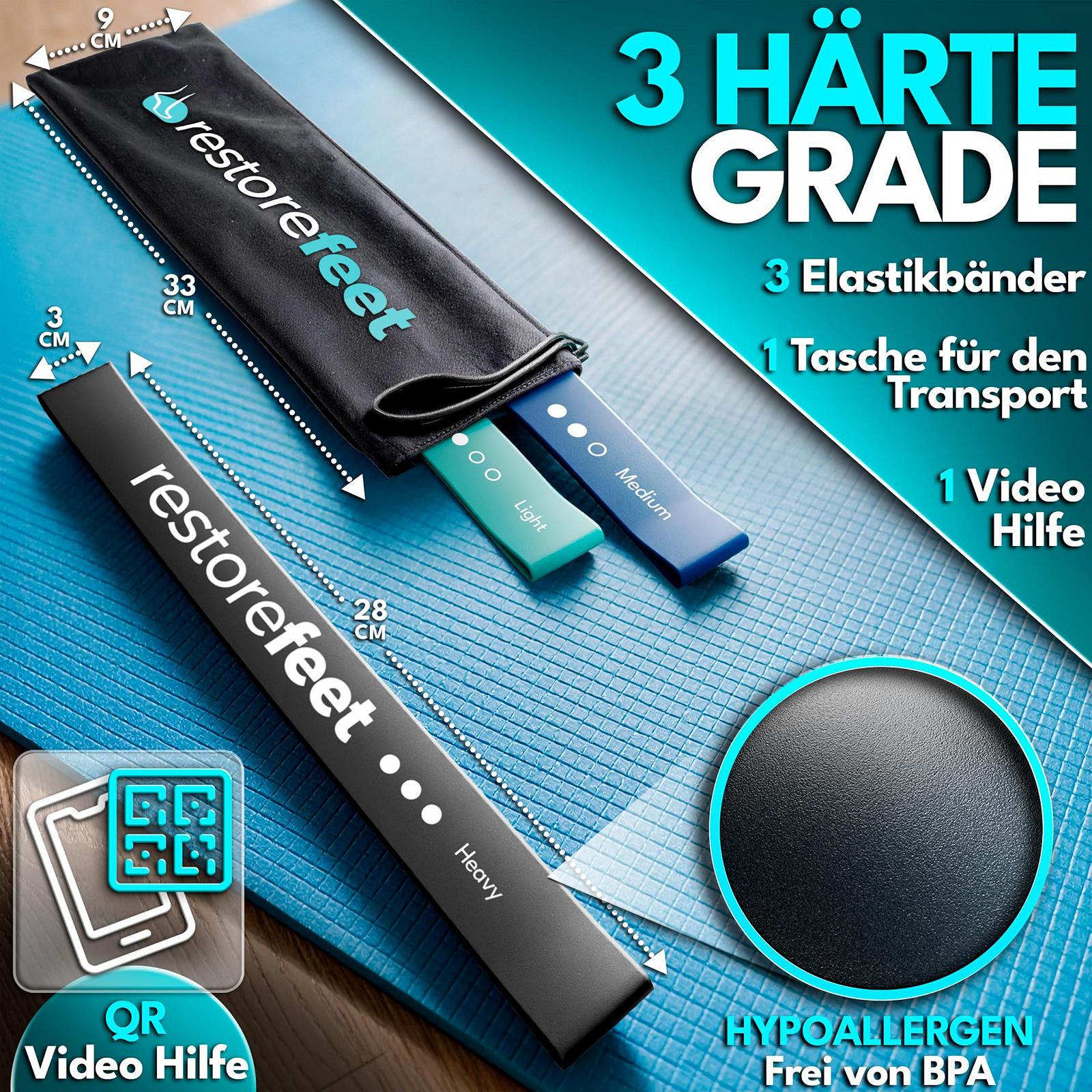 Пов'язка для корекції Hallux Valgus 3 еластичні стрічки опору (28 см) для вирівнювання великого пальця ноги Ортопедична, фото №3 Пов'язка для корекції Hallux Valgus 3 еластичні стрічки опору (28 см) для вирівнювання великого пальця ноги Ортопедична, фото №3