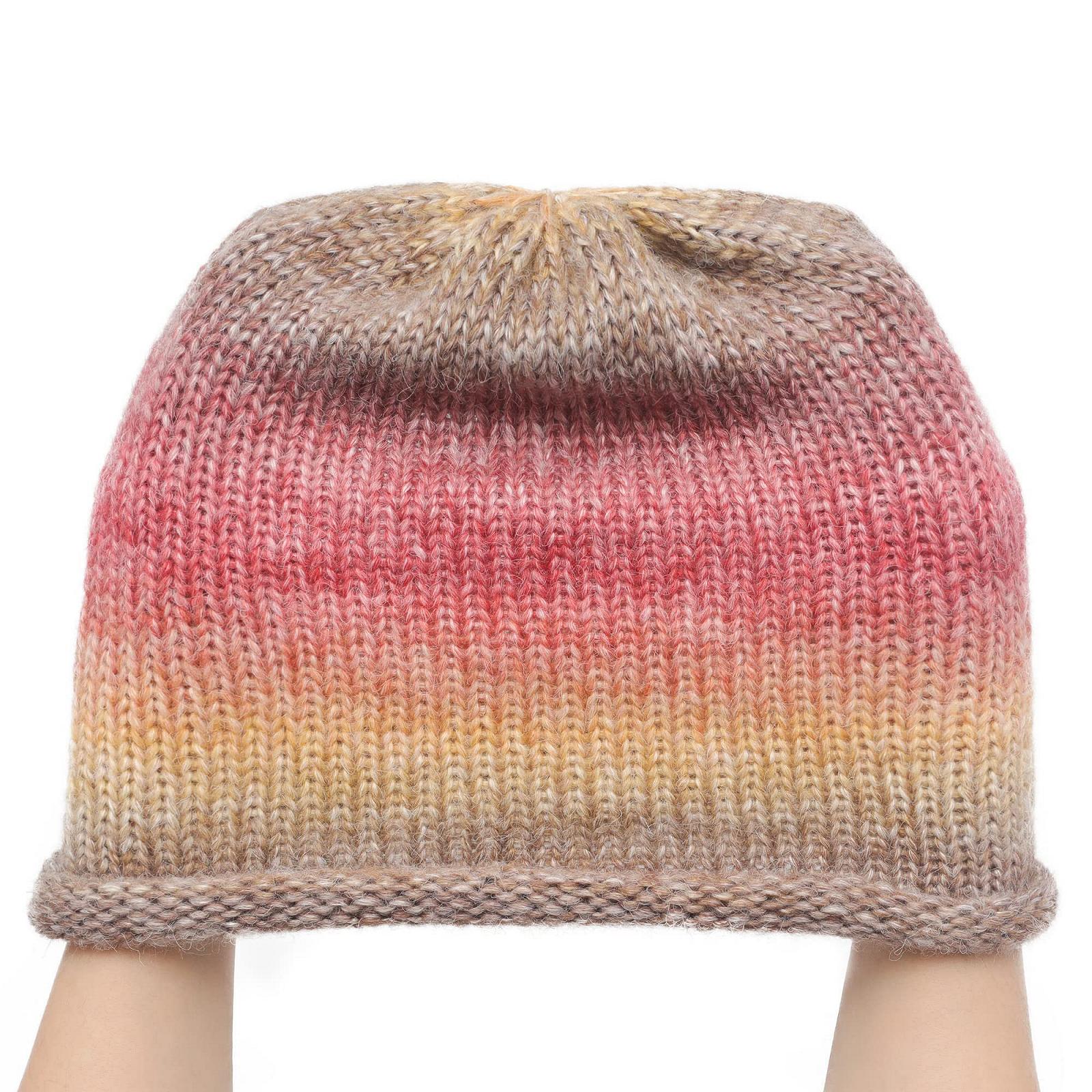 Вязаная шапка-бини ZLYC, мягкая зимняя эластичная, фото №5
