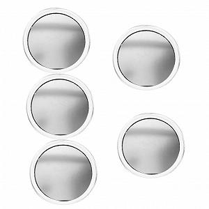 Купить Зеркало Angoily 5St Lupe С закругленными краями круглое ручное Зеркало косметическое маленькое с круглой лупой стекло дорожное с присоской pp - Фото 1 Зеркало Angoily 5St Lupe С закругленными краями круглое ручное Зеркало косметическое маленькое с круглой лупой стекло дорожное с присоской pp - Фото 1