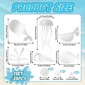 Наклейка на стіну 3D Акрилова Рибки та бульбашки Дзеркальна Срібляста synthetic.ua - Фото 1