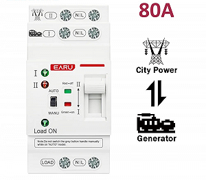 Автомат введення резерву EARU EAATS-F-CG-80 2P 80A 230V АВР перемикач - Фото 1