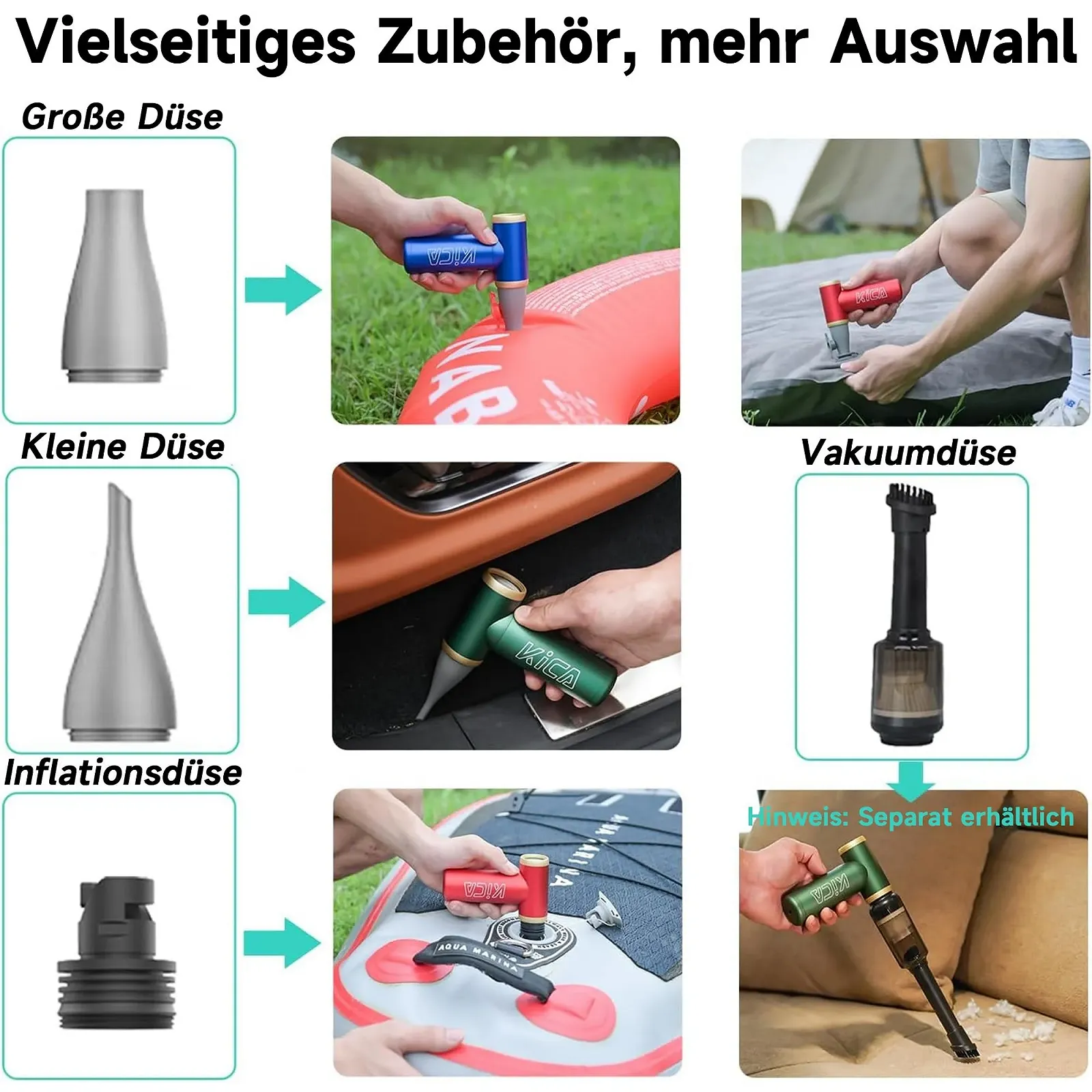 Электрическая воздуходувка Kica JetFan 2S Металлическая 117000 об/мин Бесступенчатая регулировка и кнопка Turbo Синяя, фото №5 Электрическая воздуходувка Kica JetFan 2S Металлическая 117000 об/мин Бесступенчатая регулировка и кнопка Turbo Синяя, фото №5