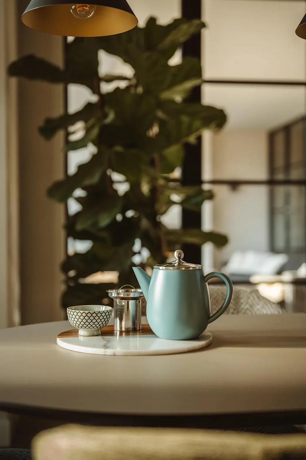 Чайник-заварник Bredemeijer Двостінний 1.1 літра Синій, фото №8