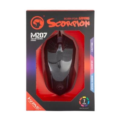 Мышка Marvo M207 LED USB Black (M207), фото №4