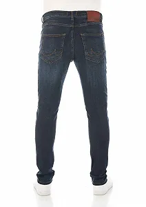 Джинси LTB JEANS Skinny SMARTY чоловічі - чоловічі вузькі джинси на блискавці та стрейч - SMARTY, темне прання, сині, 30W / 34L synthetic.ua - Фото 1