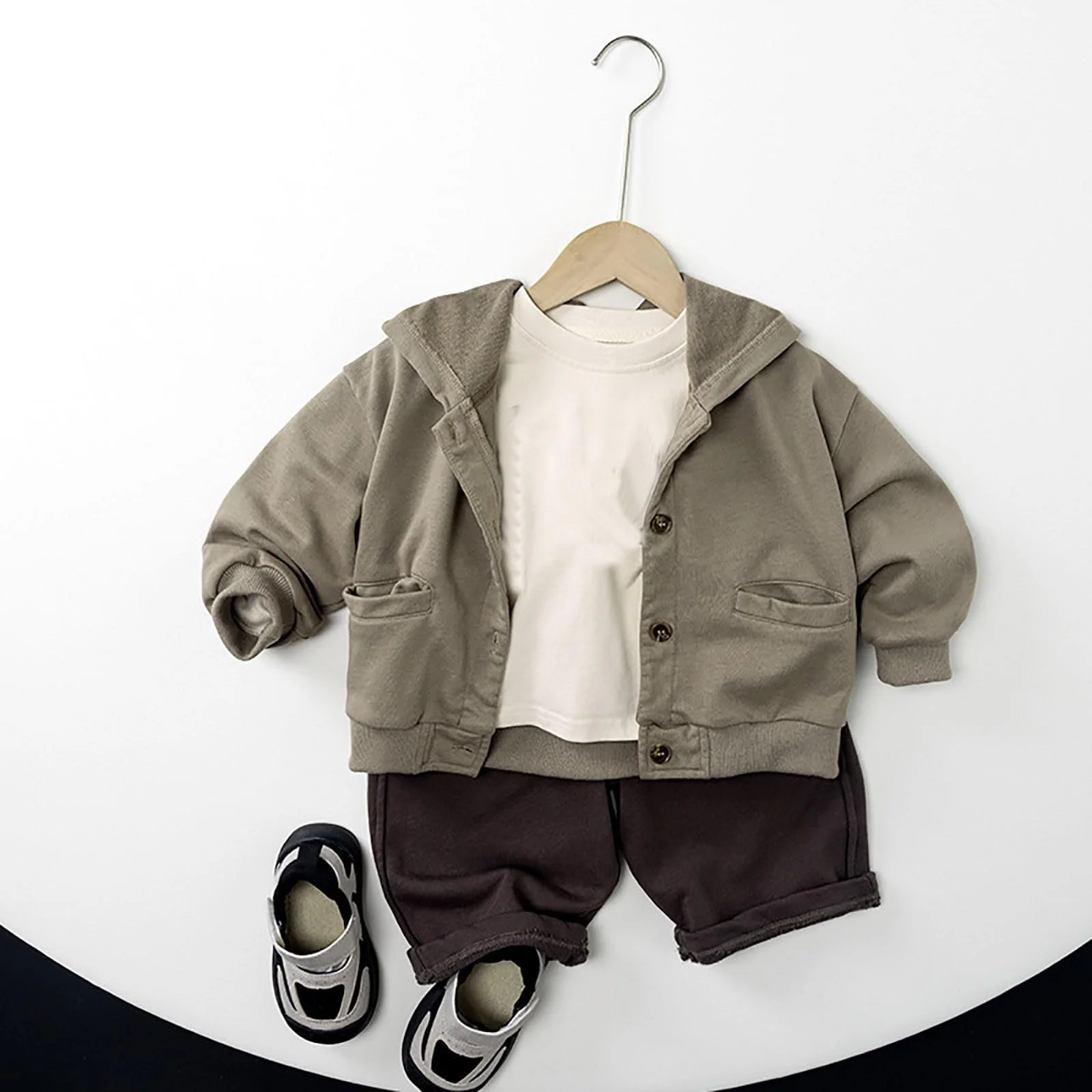 Куртка стьобана Generisch дитяча вітрозахисна перехідна пуховик для школи, фото №2