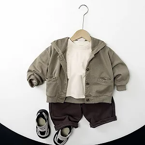 Куртка стеганая Generisch детская ветрозащитная переходная пуховик для школы synthetic.ua - Фото 1