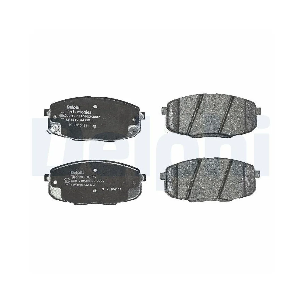 Комплект тормозных колодок дискового тормоза DELPHI LP1819 для HYUNDAI KIA HYUNDAI (BEIJING), фото №1 Комплект тормозных колодок дискового тормоза DELPHI LP1819 для HYUNDAI KIA HYUNDAI (BEIJING), фото №1