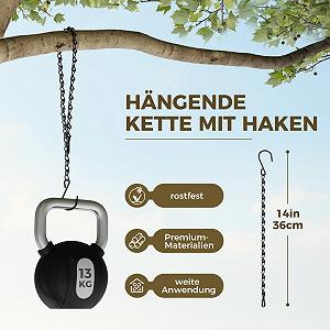 Підвіс для рослин Bamworld Набір 2 шт. 24 см Зі стельовим гачком Чорний synthetic.ua - Фото 1