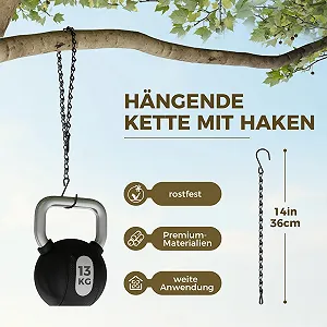 Підвіс для рослин Bamworld Набір 2 шт. 24 см Зі стельовим гачком Чорний synthetic.ua - Фото 1