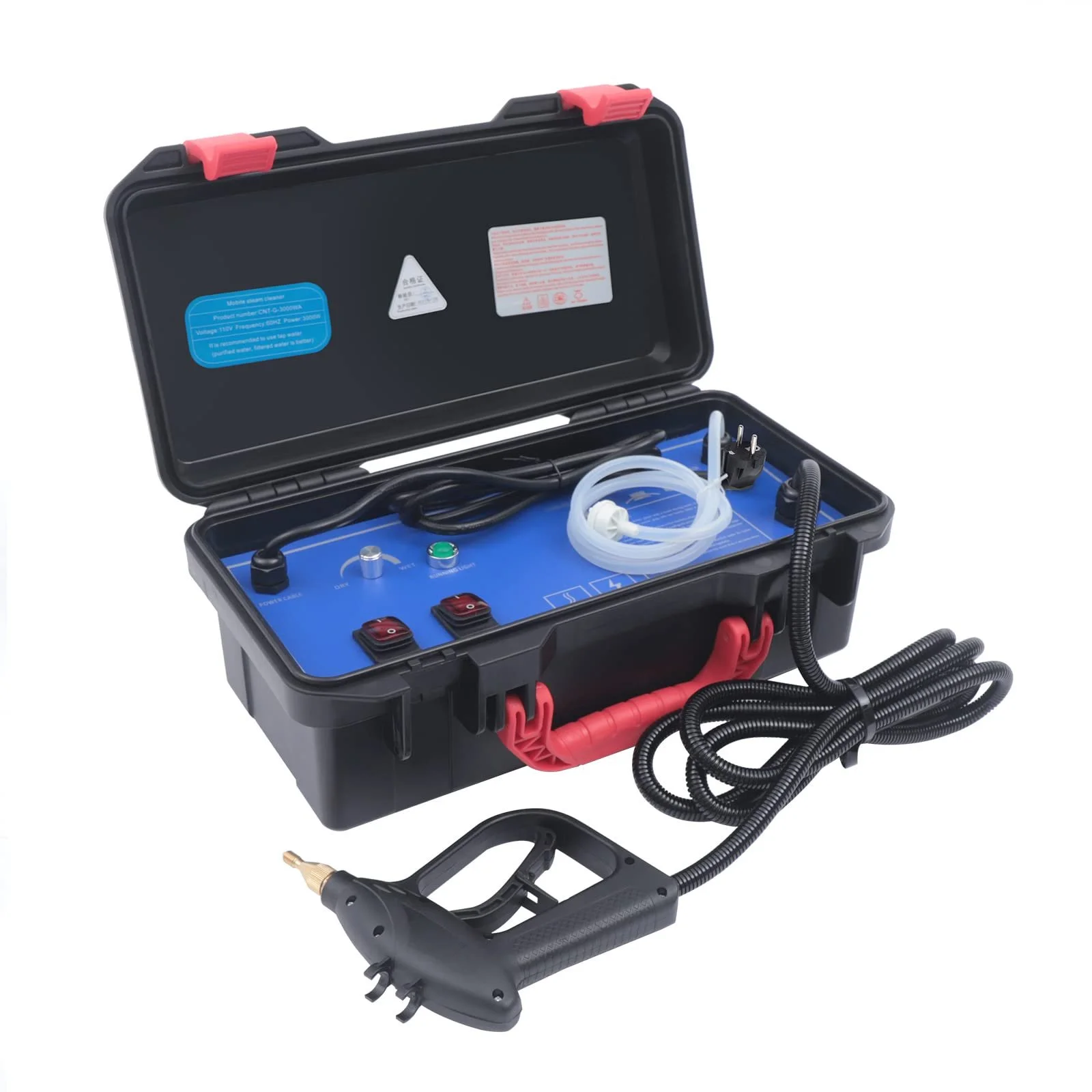 Ручний пароочисник 3000 W високого тиску для авто та оббивки Чорний head, фото №1 Ручний пароочисник 3000 W високого тиску для авто та оббивки Чорний head, фото №1