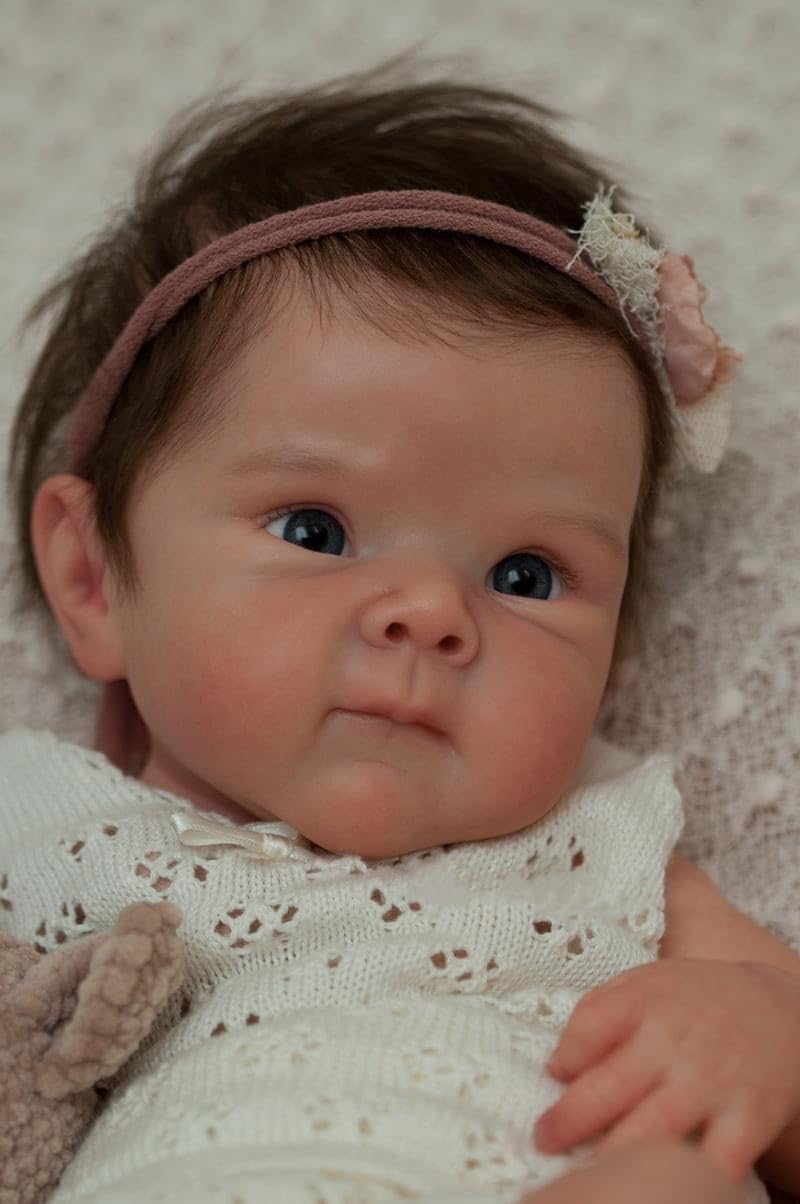 Кукла RXDOLL Reborn 45 см Силиконовая Виниловая Полное тело Реалистичная Новорожденная Девочка, фото №7