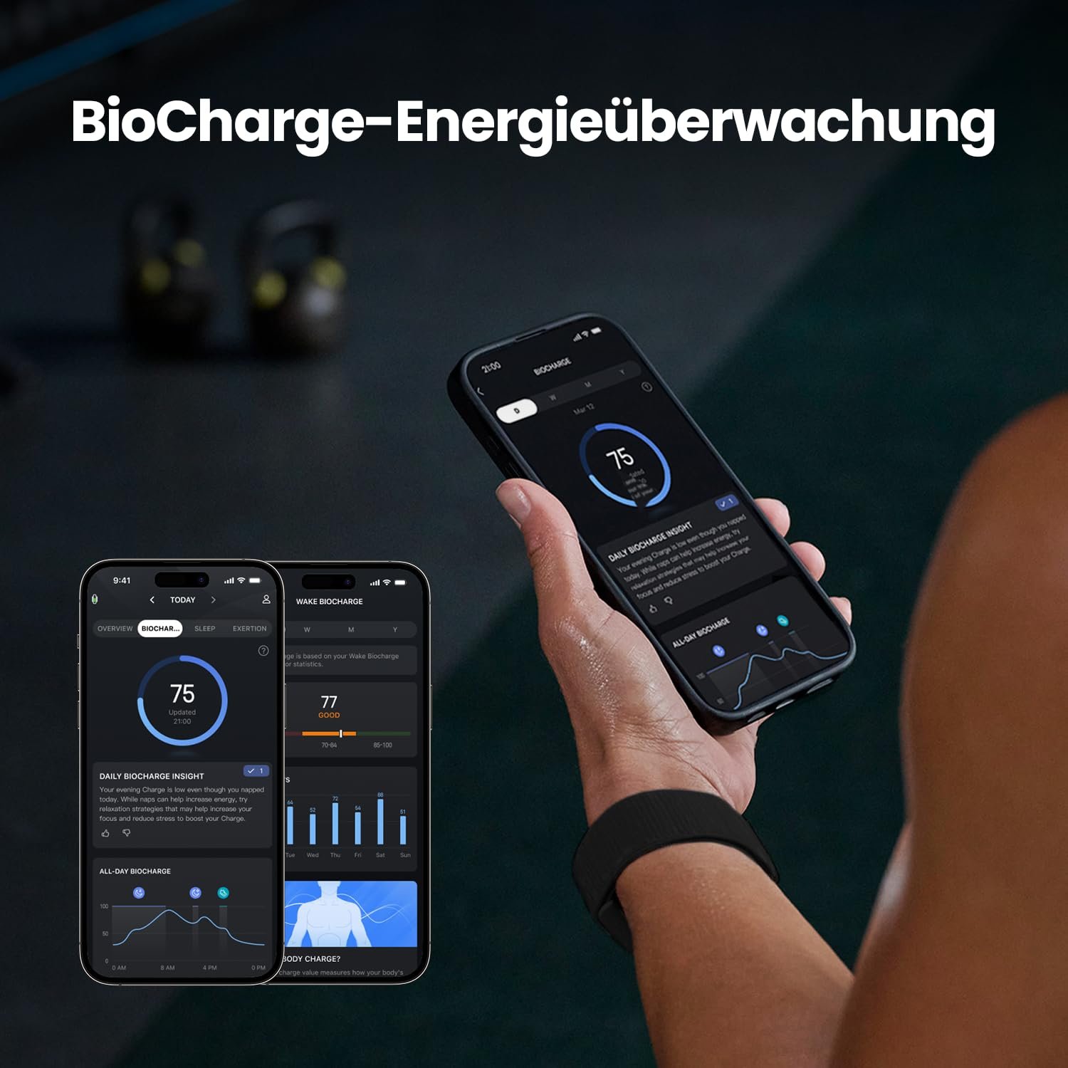 Фитнес-браслет Amazfit Helio Strap, круглосуточное отслеживание активности и сна с измерением пульса, 10 дней автономной работы, 27 спортивных режимов, силовые тренировки, HYROX, не требуется подписка для Android, фото №6