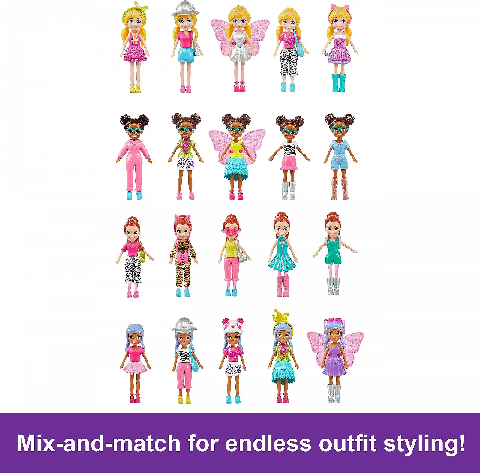 Игровой набор Polly Pocket Stylin' Safari Fashion Collection, фото №4