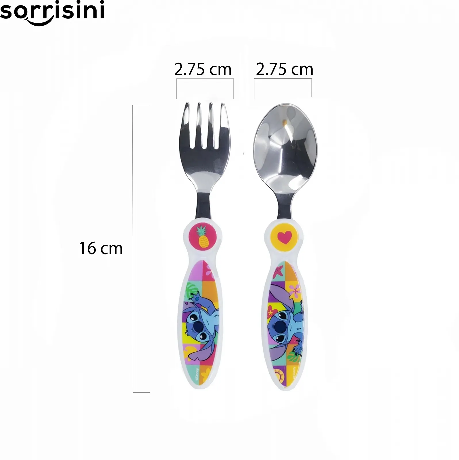 Детский набор посуды Sorrisini Lilo Тарелка, Ложка, Набор столовых приборов из нержавеющей стали Stitch, фото №4 Детский набор посуды Sorrisini Lilo Тарелка, Ложка, Набор столовых приборов из нержавеющей стали Stitch, фото №4