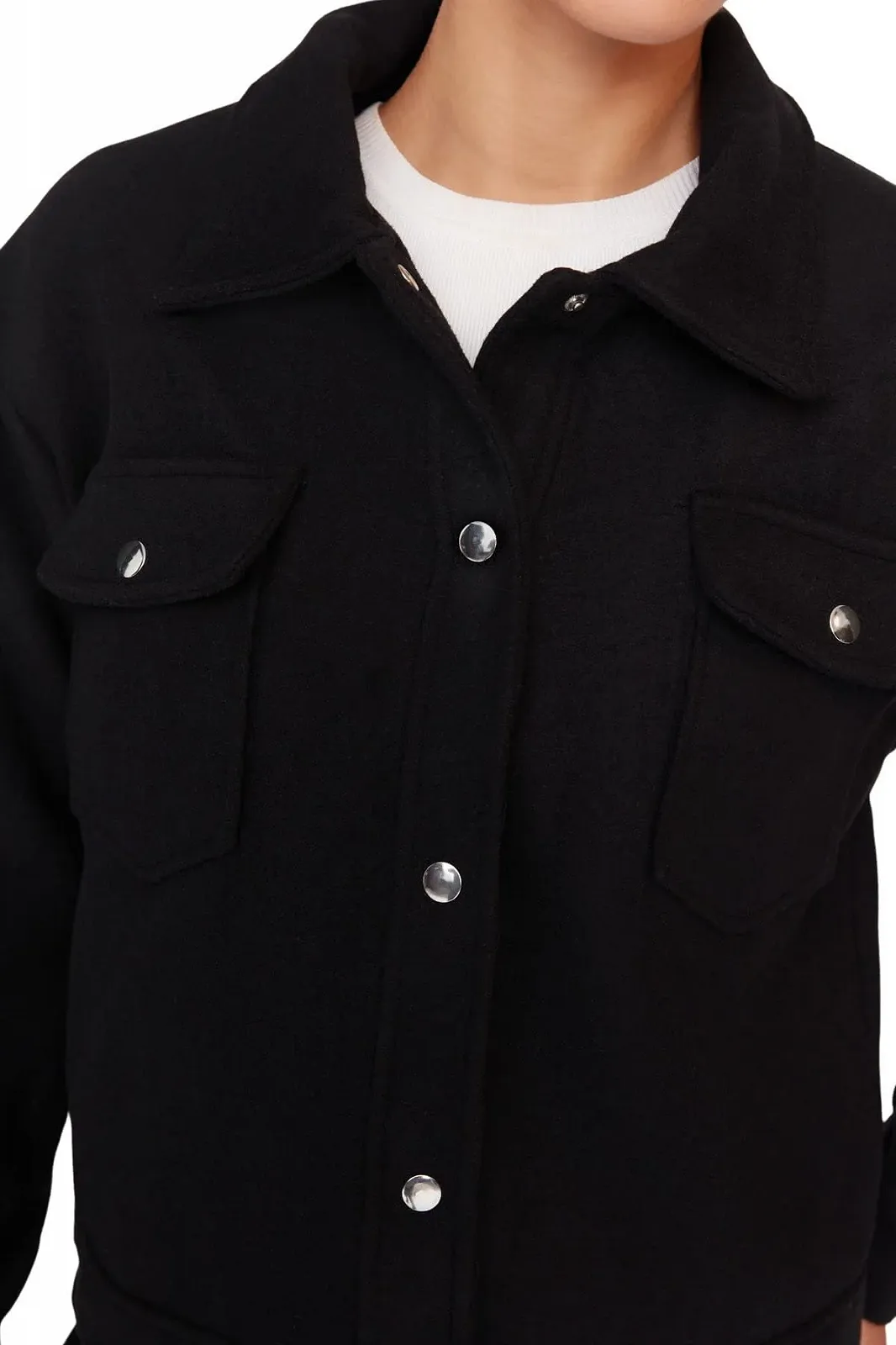 Пальто TRENDYOL Woven Plain Regular Shift, фото №4