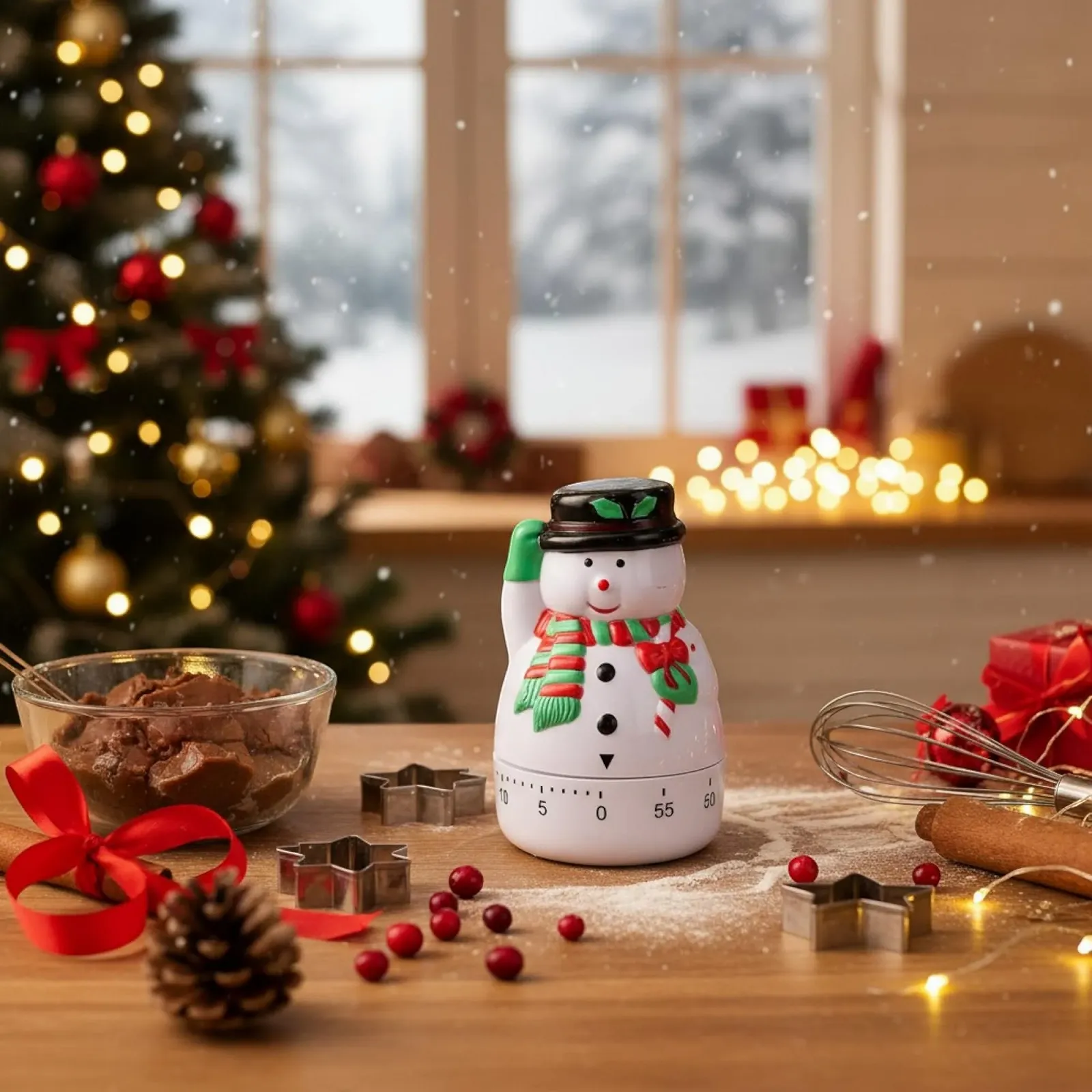 Кухонный таймер MIJOMA Mechanical Christmas 60 Minute Снеговик, фото №2 Кухонный таймер MIJOMA Mechanical Christmas 60 Minute Снеговик, фото №2