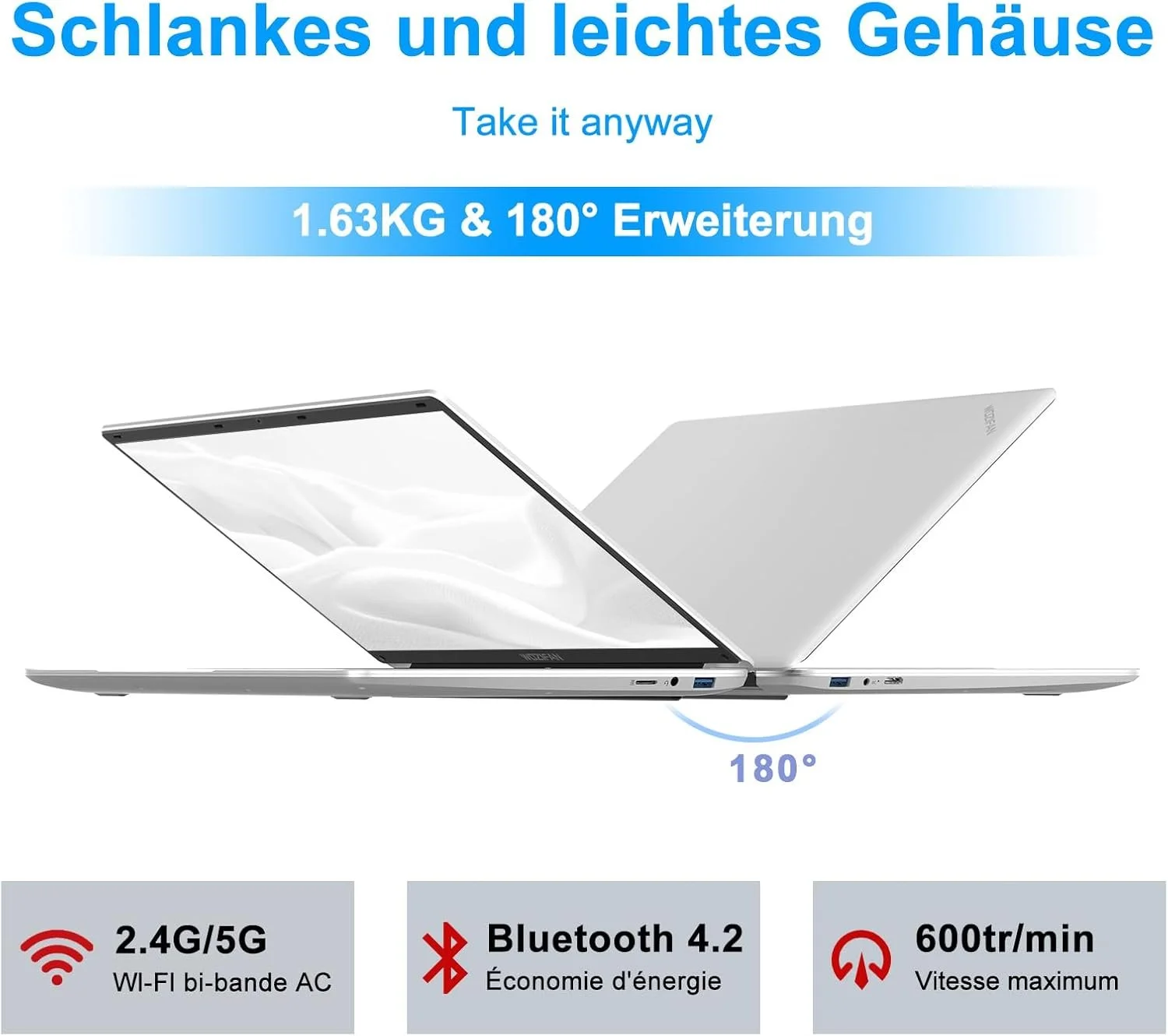 Ноутбук 15.6" WOZIFAN W6 Intel Celeron J4105 RAM 6GB SSD 256GB Windows 11 (UKR), фото №3 Ноутбук 15.6" WOZIFAN W6 Intel Celeron J4105 RAM 6GB SSD 256GB Windows 11 (UKR), фото №3