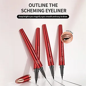 Жидкая Подводка для глаз Bruchsicherer, водостойкая, с кисточкой, быстросохнущая, стойкая, 16 часов, точная, ультратонкая, черная, 1 мл synthetic.ua - Фото 1