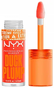 Блеск для губ NYX Professional Makeup Duck Plump Lip Lacquer Peach Out - Фото 1