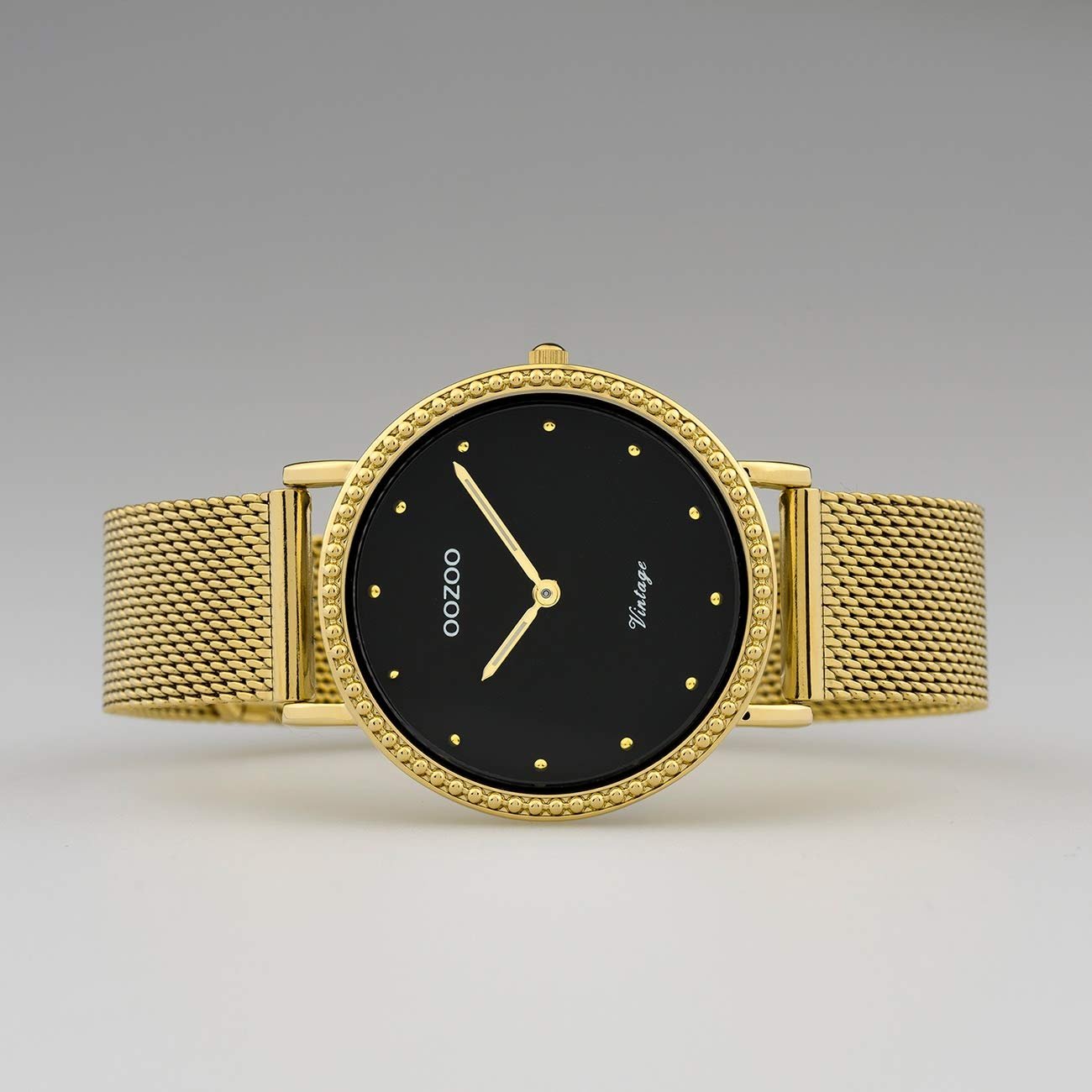 Женские часы Oozoo Vintage C20055 Черный/Золотой, Золото-черный, золотой, Браслет, фото №6 Женские часы Oozoo Vintage C20055 Черный/Золотой, Золото-черный, золотой, Браслет, фото №6