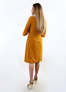 Платье inDresser L Горчичный (IN-F0260К034Б-Mustard) synthetic.ua - Фото 1